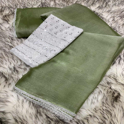 green-solid-chiffon-saree-saree-with-lace-border