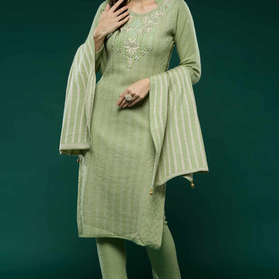 green-embroidered-woolen-straight-salwar-suit