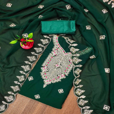 green-sequins-embroidered-georgette-dress-material-4