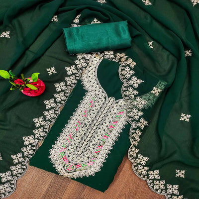 green-floral-embroidered-georgeette-dress-material