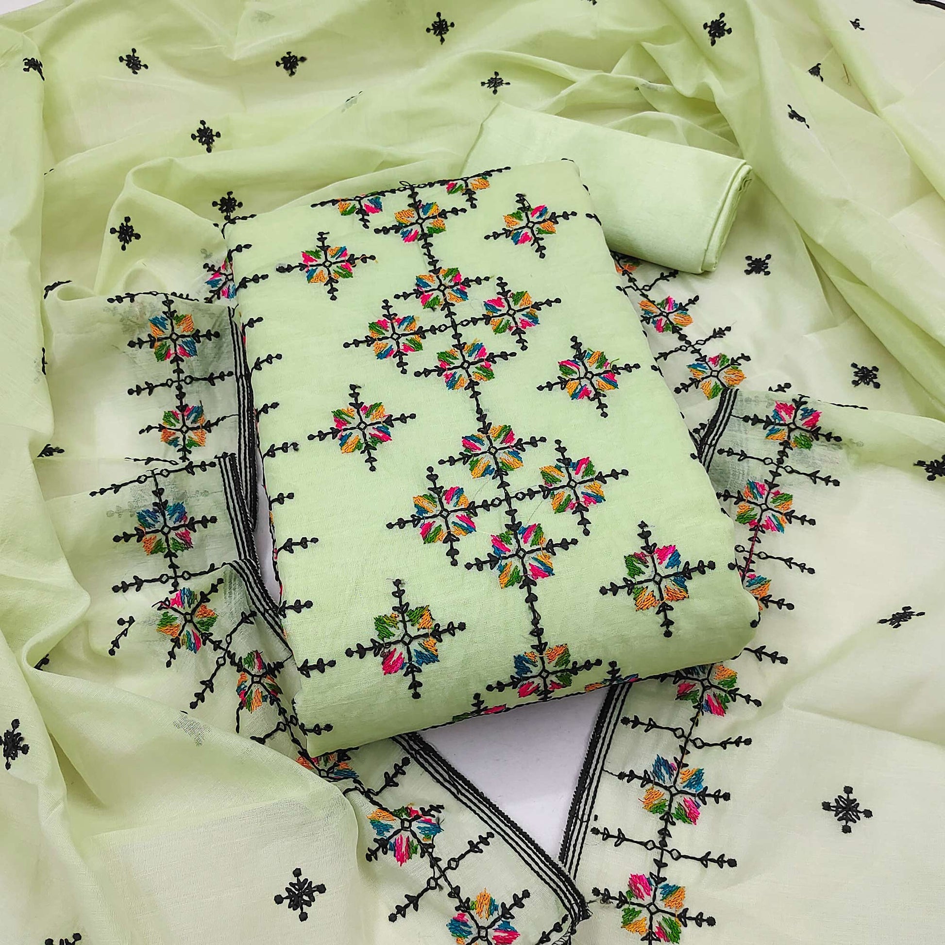 green-embroidered-chanderi-cotton-dress-material