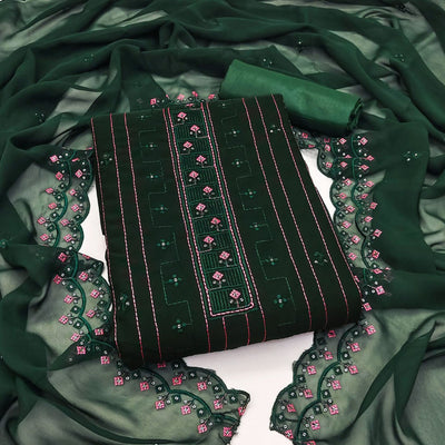 green-sequins-embroidered-georgette-dress-material-5