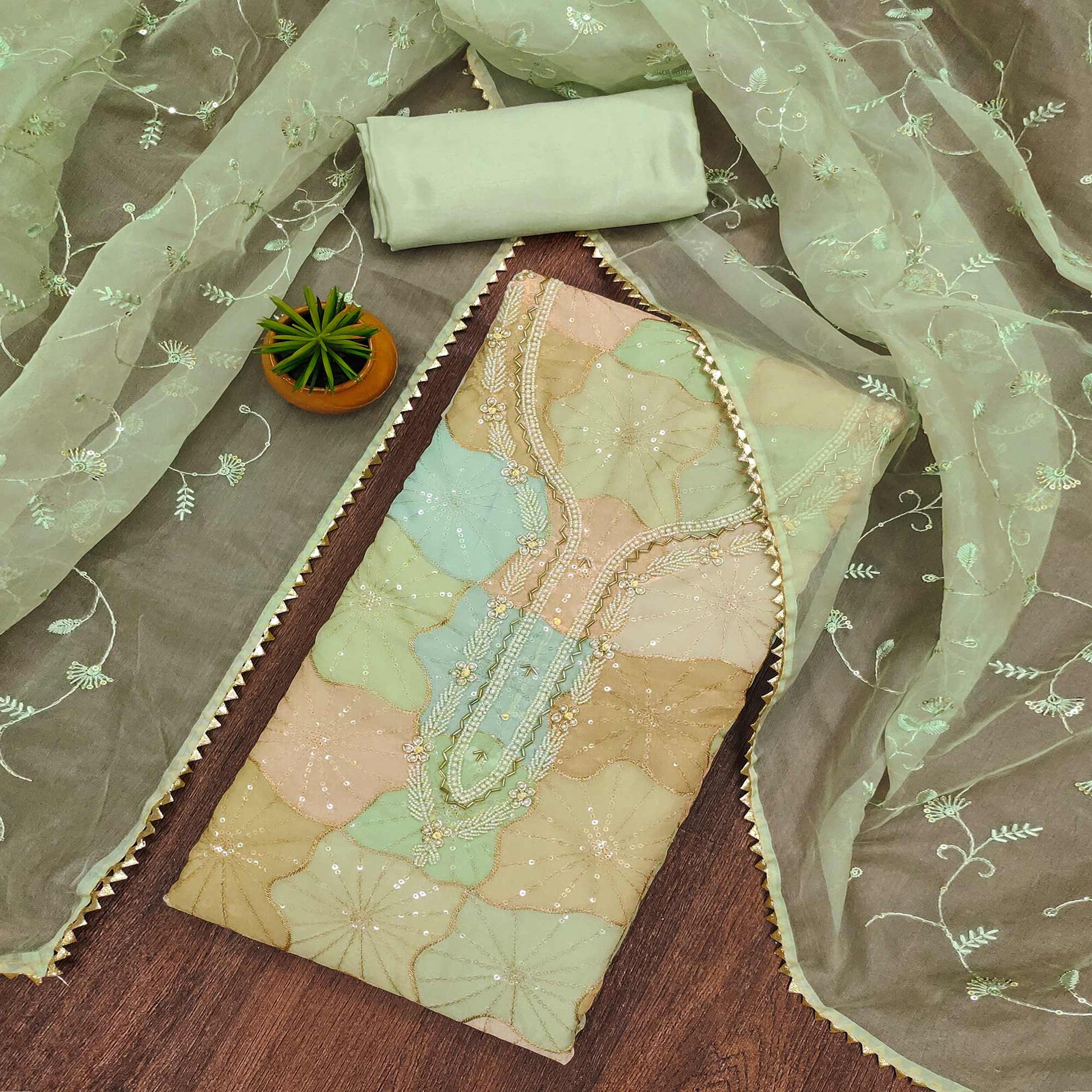 green-sequin-embroidery-with-handwork-organza-dress-material