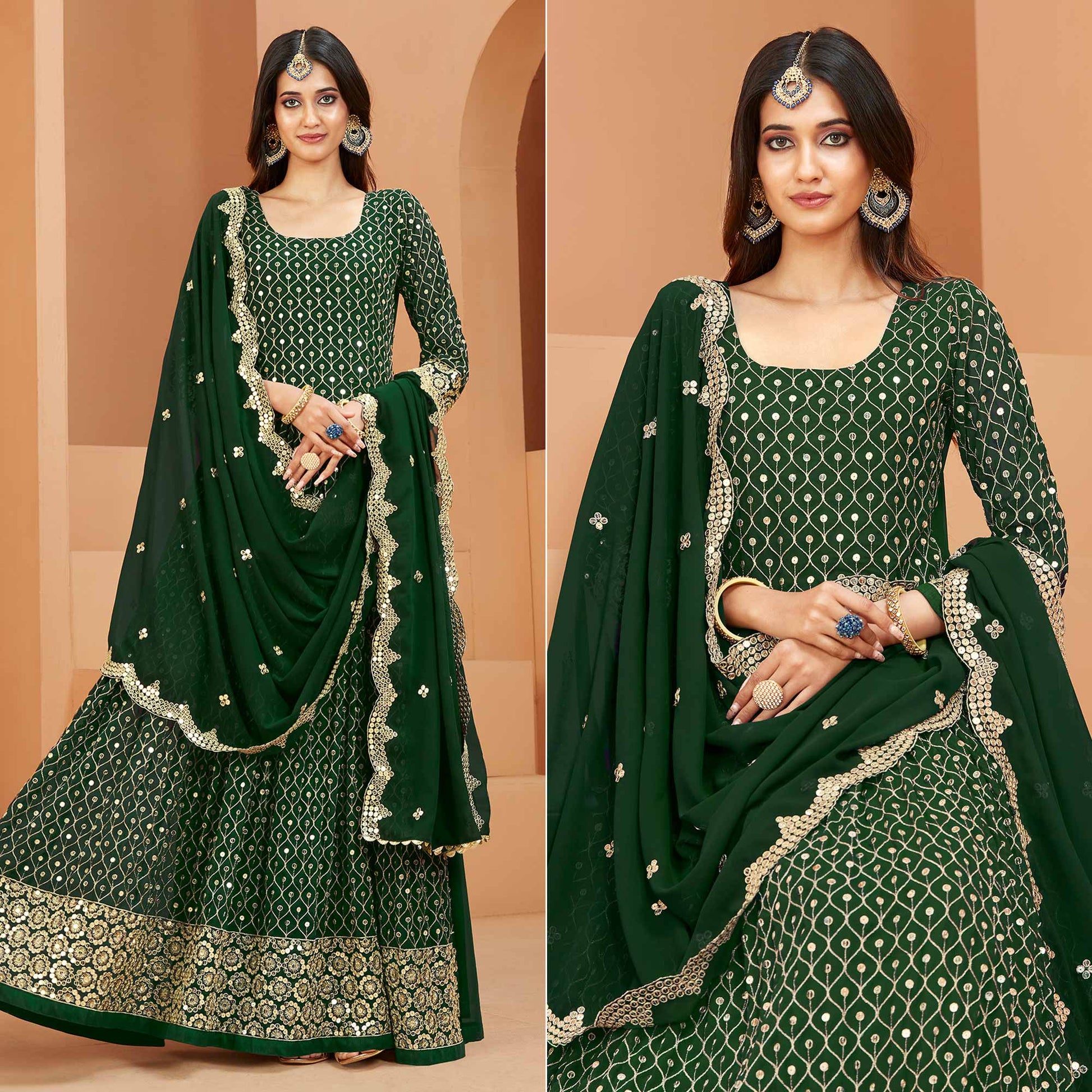 green-sequins-embroidered-georgette-semi-stitched-anarkali-suit