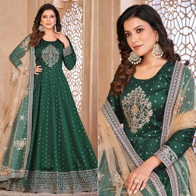 green-floral-embroidered-tapetta-silk-semi-stitched-anarkali-suit