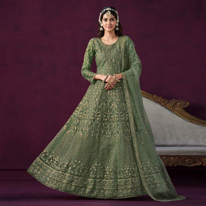 green-floral-embroidered-net-semi-stitched-anarkali-suit-3