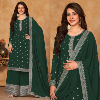 green-floral-embroidered-georgette-semi-stitched-suit-7