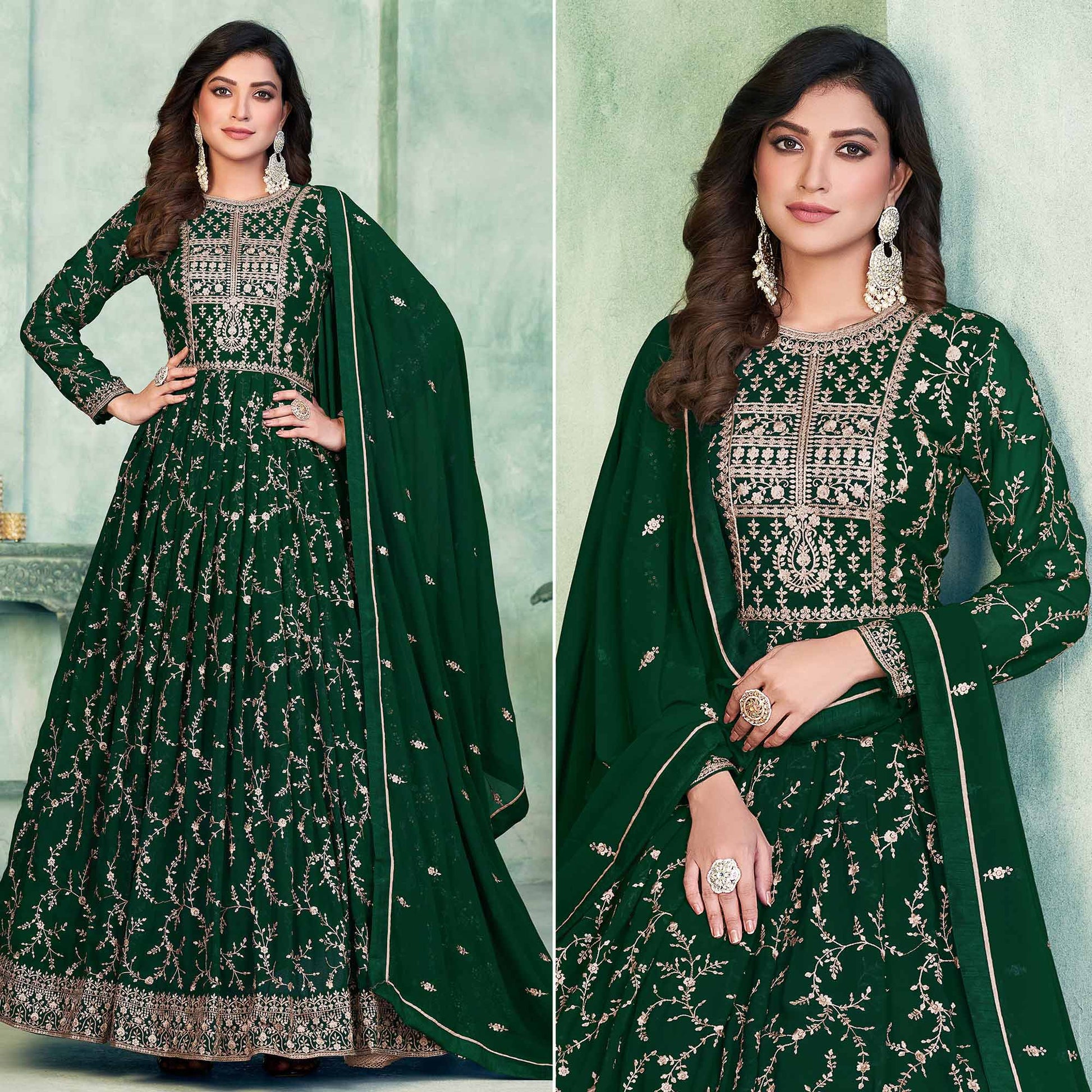 green-embroidered-georgette-semi-stitched-anarkali-suit