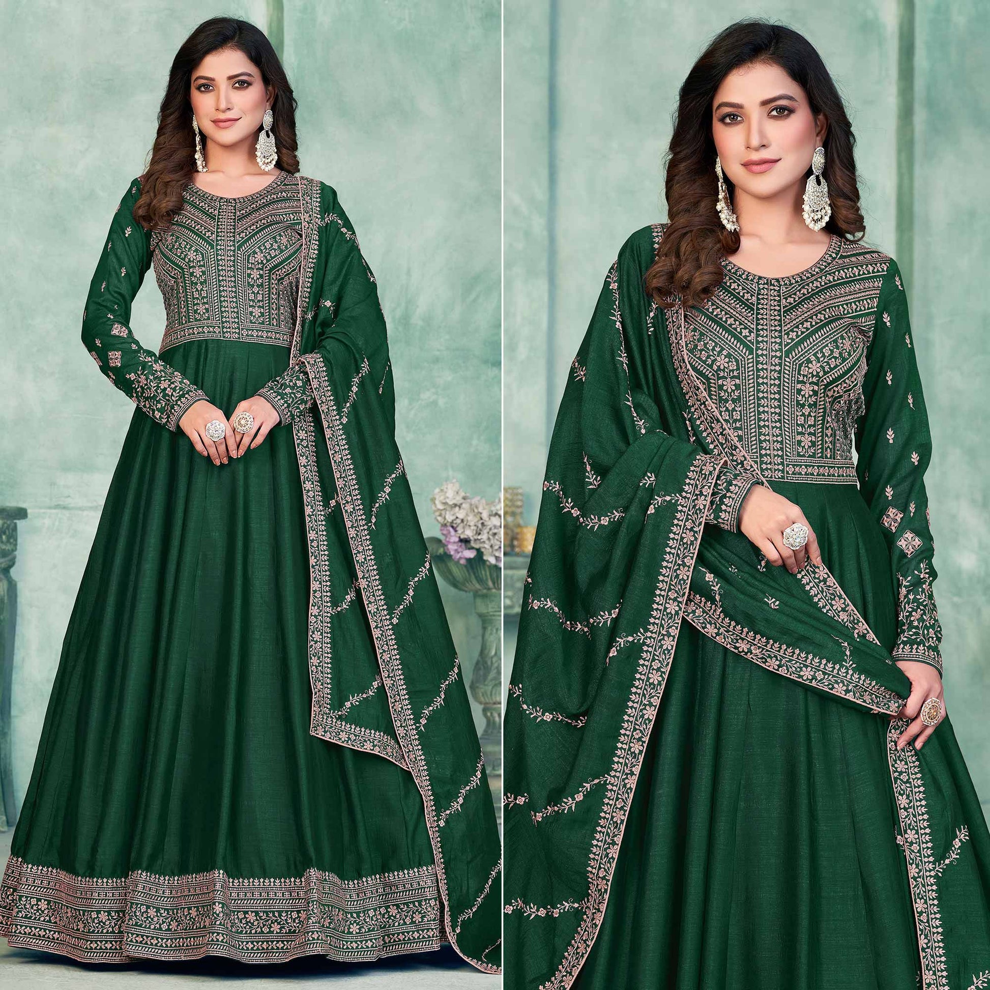 green-embroidered-art-silk-semi-stitched-anarkali-suit