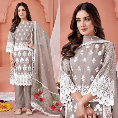 grey-floral-embroidered-organza-semi-stitched-suit