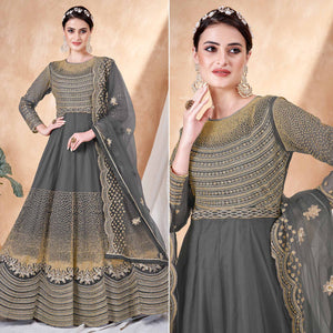 grey-floral-embroidered-net-semi-stitched-anarkali-suit