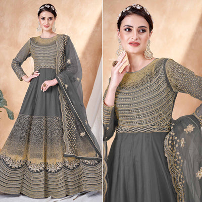 grey-floral-embroidered-net-semi-stitched-anarkali-suit