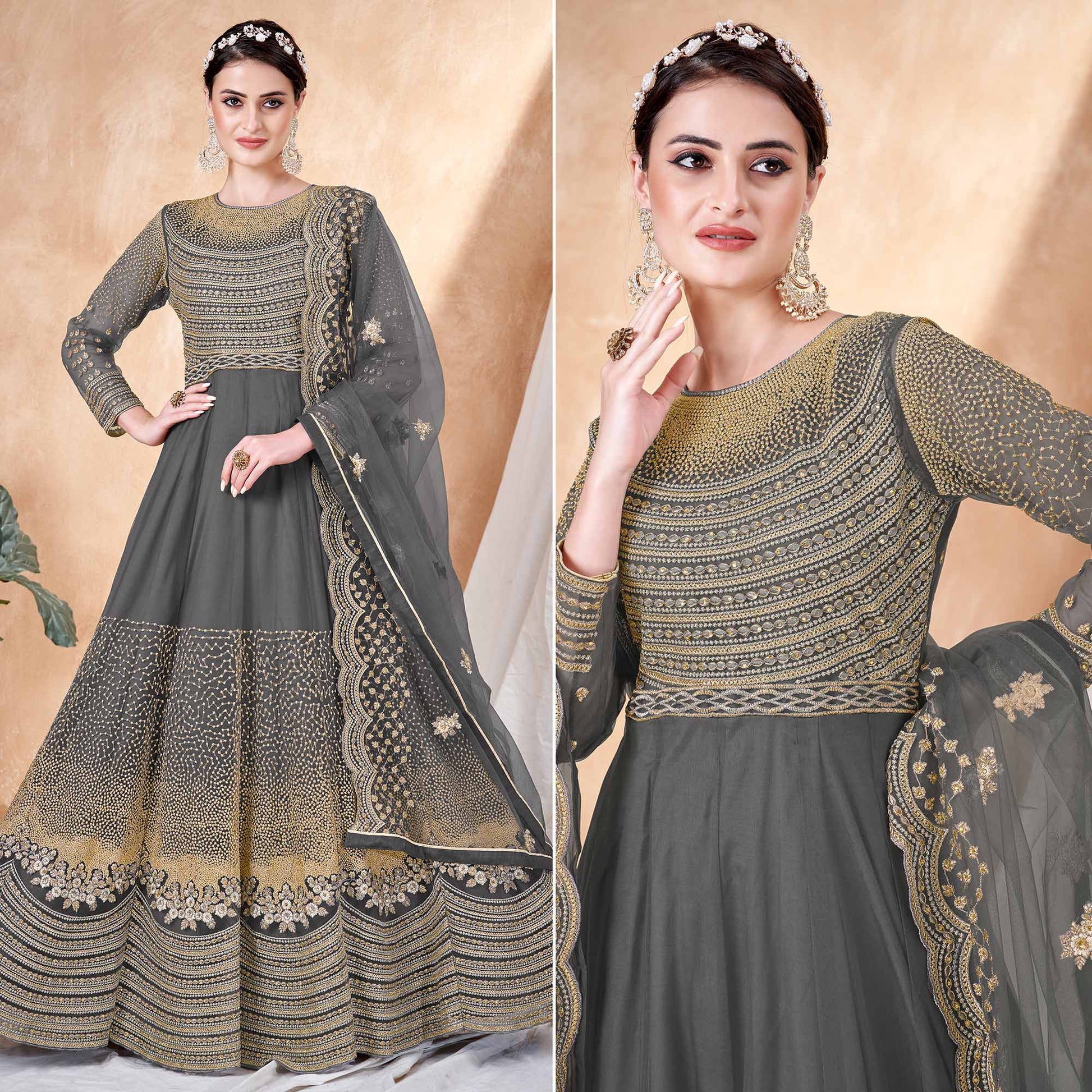 grey-floral-embroidered-net-semi-stitched-anarkali-suit