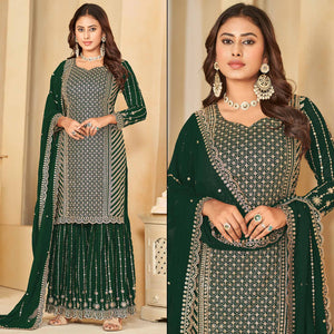 green-sequins-embroidered-georgette-semi-stithed-sharara-suit
