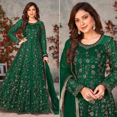 green-embroidered-net-semi-stitched-anarkali-style-suit