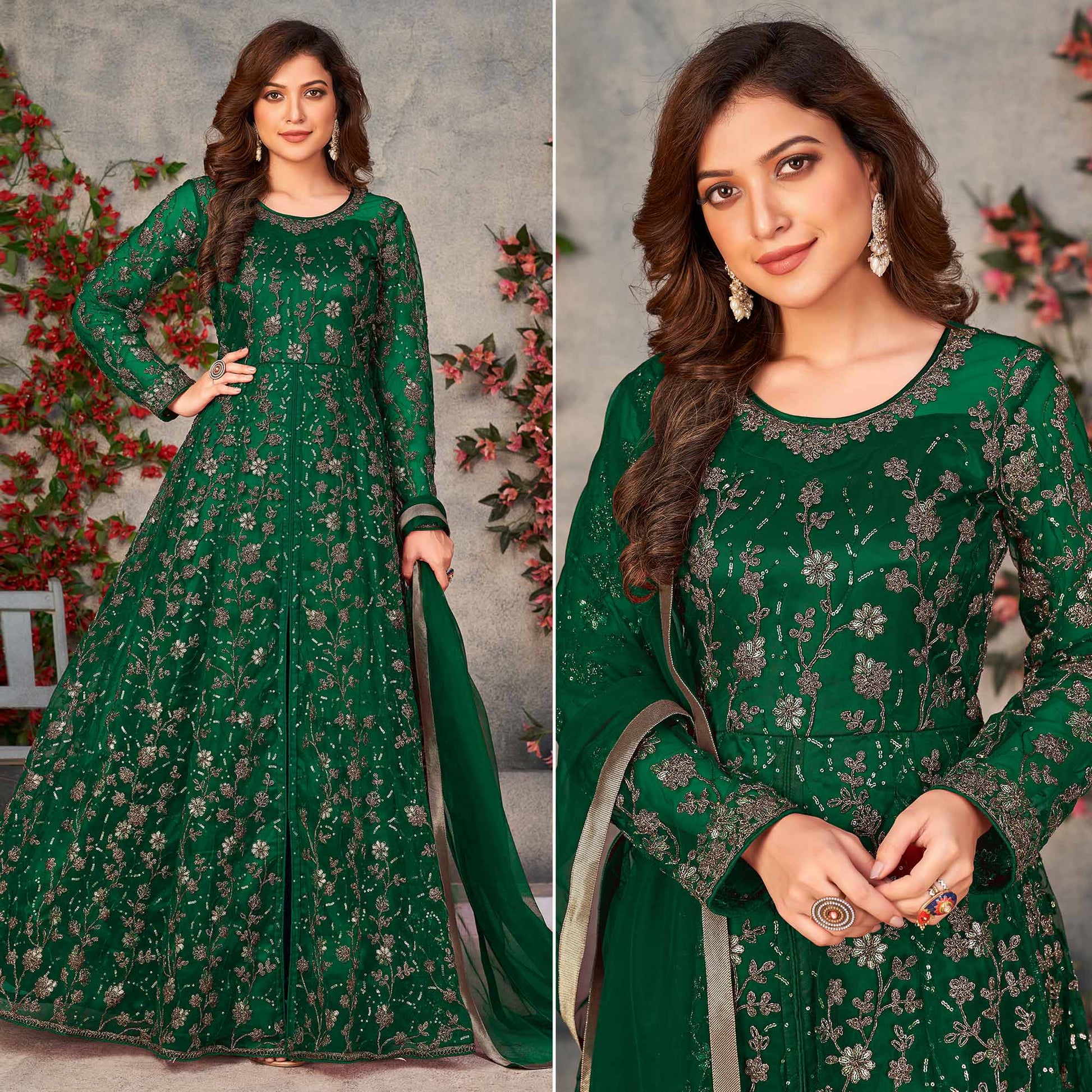 green-embroidered-net-semi-stitched-anarkali-style-suit