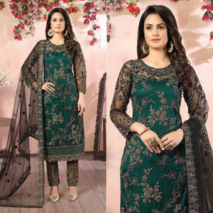 green-floral-embroidered-net-semi-stitched-suit-1