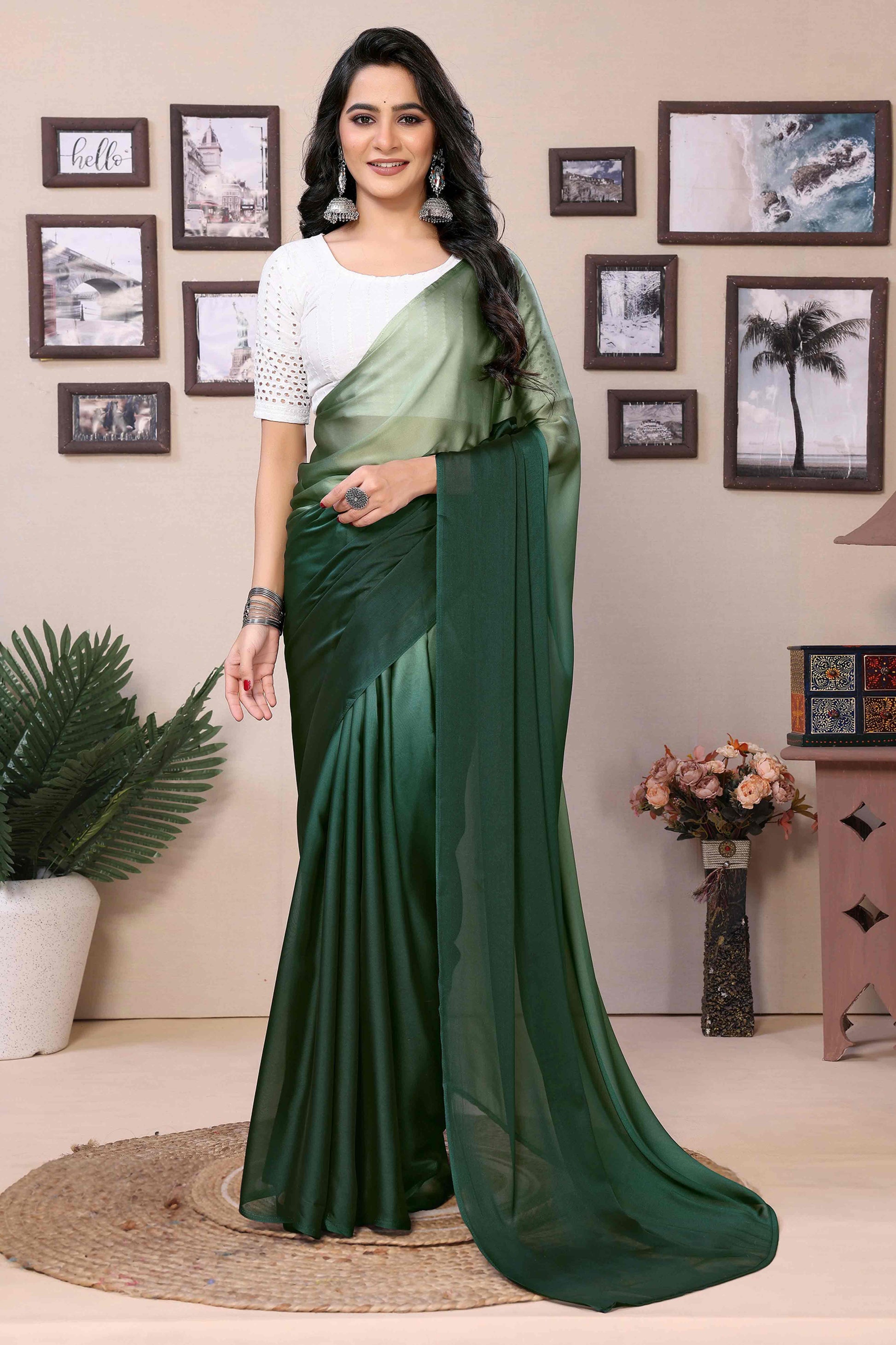 17green-solid-satin-ready-to-wear-ombre-saree