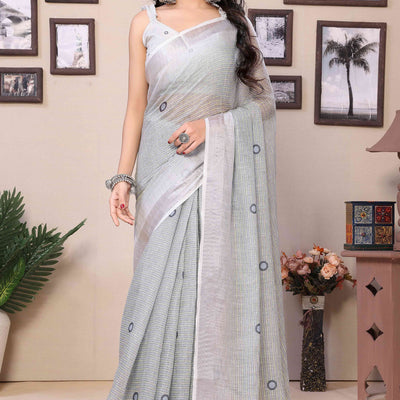grey-geometric-digital-printed-cotton-blend-ready-to-wear-saree