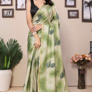green-woven-with-printed-silk-ready-to-wear-saree