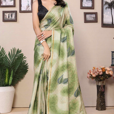 green-woven-with-printed-silk-ready-to-wear-saree