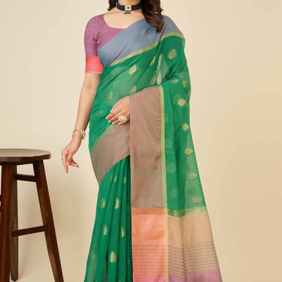 green-zari-weaving-cotton-silk-saree-1