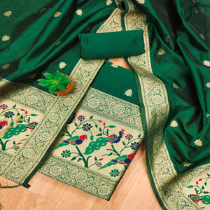 green-floral-zari-woven-banarasi-silk-dress-material-11