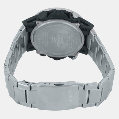 Edifice Men Quartz Black Dial Analog-Digital Stainless Steel Watch ED574