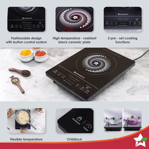 Wonderchef Renewed Easy Cook Hot Plate Infrared Cooktop wit