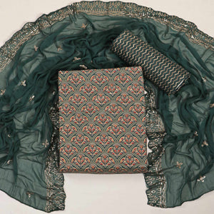 green-floral-foil-printed-cotton-blend-dress-material