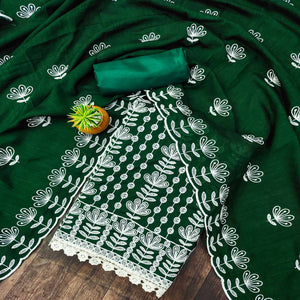 green-floral-embroidered-vichitra-silk-dress-material-1