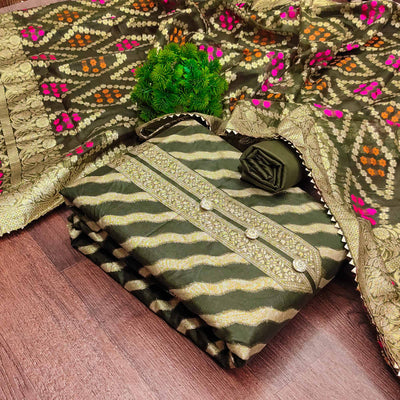green-woven-jacquard-dress-material-5