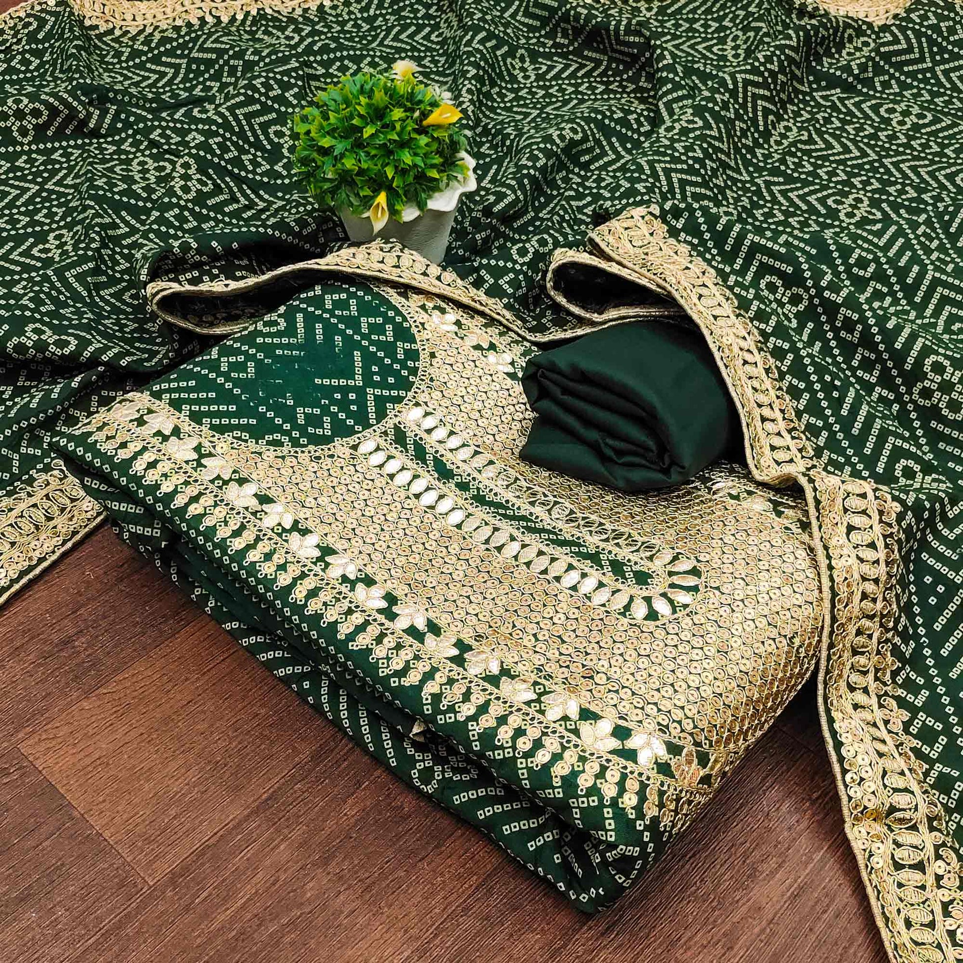 green-bandhani-printed-with-sequins-work-bhagalpuri-silk-dress-material