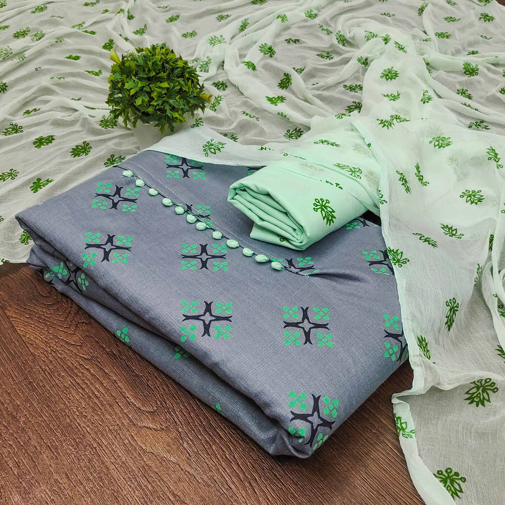 grey-green-floral-printed-cotton-blend-dress-material