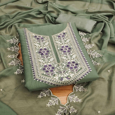 green-floral-sequins-embroidered-georgette-dress-material-13