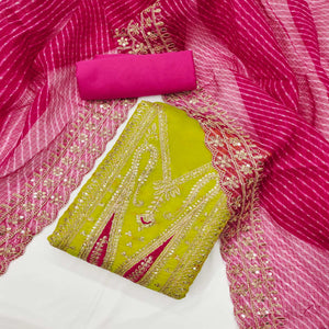 green-woven-with-sequins-embroidery-chanderi-dress-material-2