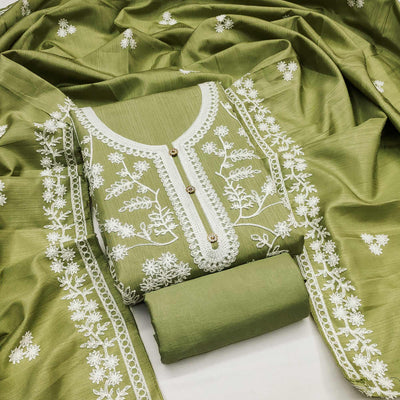green-floral-embroidered-art-silk-dress-material-9
