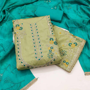 green-floral-sequins-embroidered-art-silk-dress-material-25