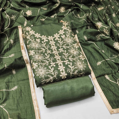green-floral-embroidered-art-silk-dress-material-19