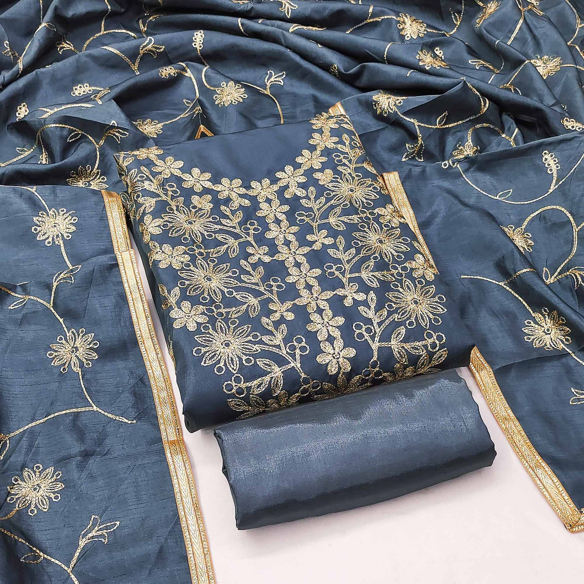 grey-floral-embroidered-art-silk-dress-material-13