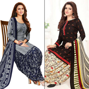 grey-dark-brown-printed-crepe-leon-patiala-dress-material-pack-of-2