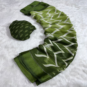 green-shibori-printed-chiffon-saree