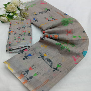 grey-digital-printed-linen-saree-6