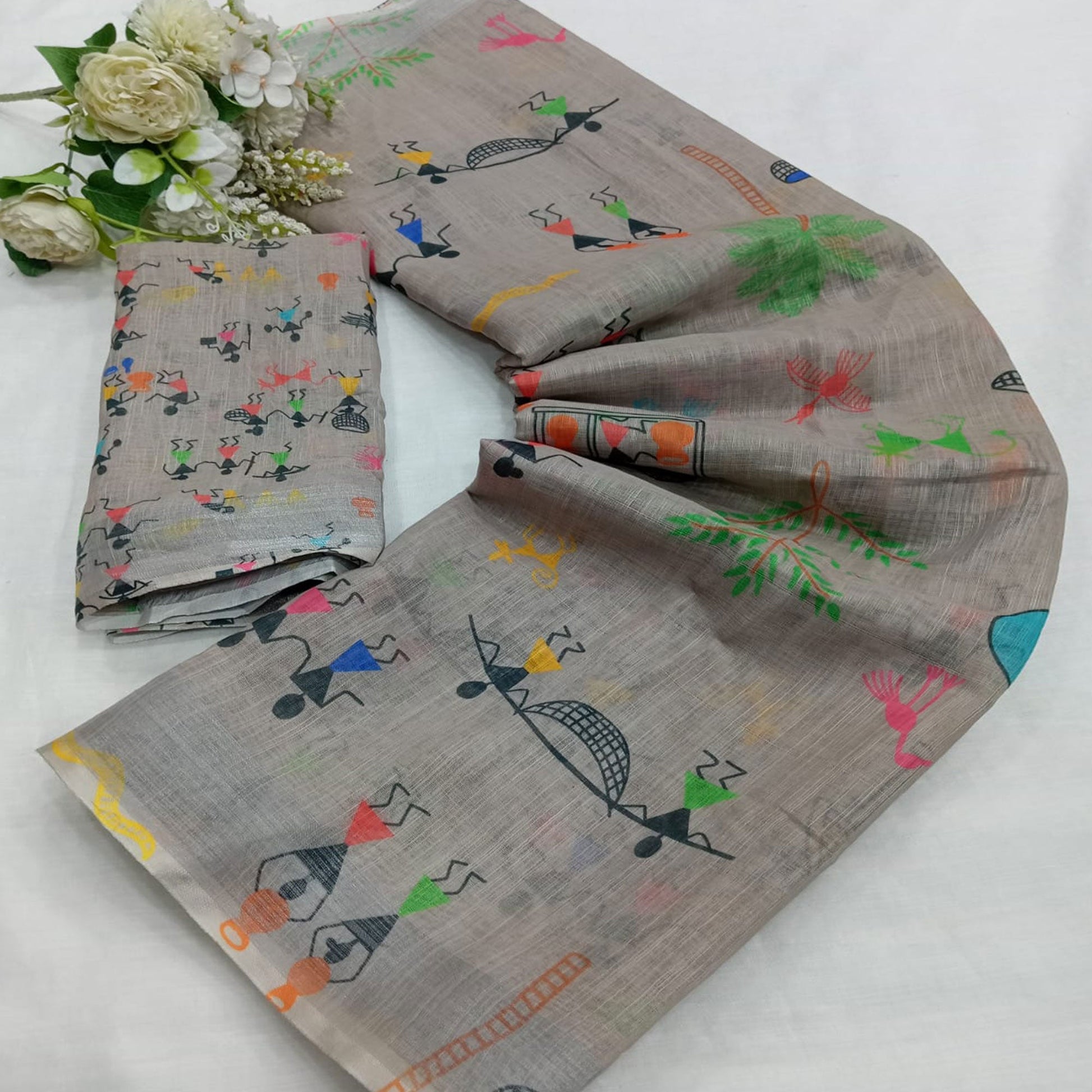 grey-digital-printed-linen-saree-6