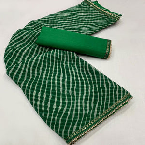 green-white-printed-georgette-saree-with-sequins-border