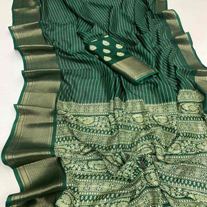 green-printed-dola-silk-saree-with-jacquard-border-1