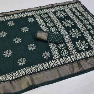 green-printed-with-sequins-work-dola-silk-saree