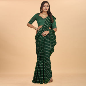 green-striped-woven-georgette-saree