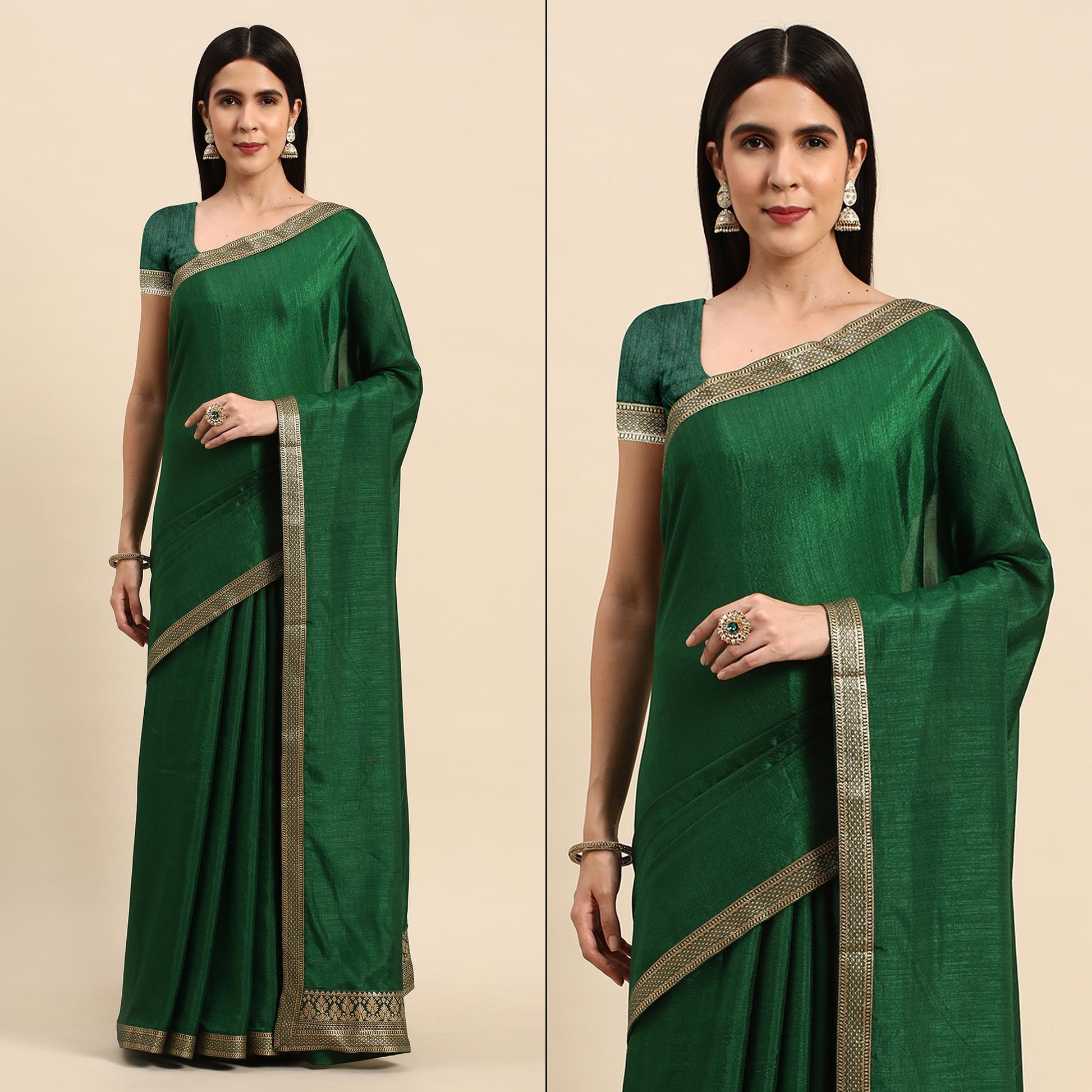 green-solid-vichitra-silk-saree-with-fancy-zari-border
