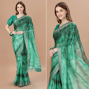 green-foil-printed-lycra-saree-with-lace-border-1